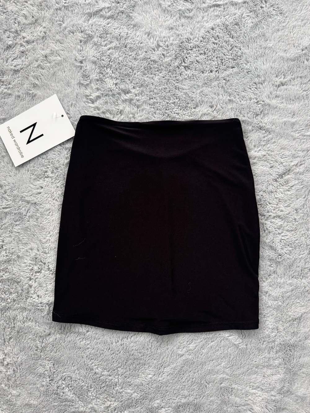 Naked Wardrobe Scoop Waist Mini Skirt Black XS - Picture 5 of 5